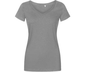 Promodoro Damen V-Ausschnitt T-Shirt - Promodoro X.O. 1525 S dunkelgrau