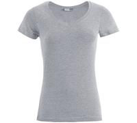 Promodoro Damen V-Ausschnitt T-Shirt Slim Fit - Promodoro 3086 XS grau