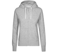 Promodoro Damen X.O Kapuzen Sweatjacke 1751 heather grey S
