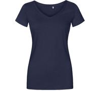 XO1525 X.O by Promodoro Damen V-Neck T-Shirt Kurzarm French Navy L