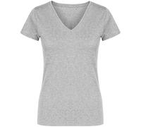 Promodoro Damen X.O V-Ausschnitt T-Shirt 1525 heather grey XXL