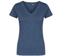 XO1525 X.O by Promodoro Damen V-Neck T-Shirt Kurzarm Heather Navy S