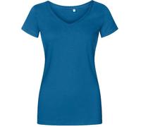 XO1525 X.O by Promodoro Damen V-Neck T-Shirt Kurzarm Petrol L