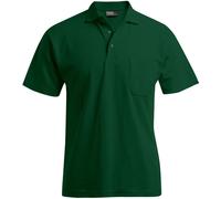 Promodoro Herren Piqué Polo mit Brusttasche - Promodoro 4100 dunkelgrün L