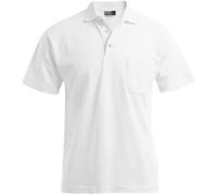 Promodoro Herren Piqué Polo mit Brusttasche - Promodoro 4100 S weiß