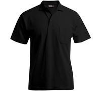Promodoro Herren Piqué Polo mit Brusttasche - Promodoro 4100 schwarz XS