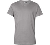 Premium V-Ausschnitt T-Shirt Herren, Grau, M