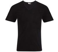 E3082 Promodoro Herren V Ausschnitt T-Shirt Figurbetont Kurzarm Black M