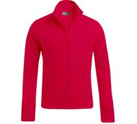Stehkragen Zip Jacke Herren, Rot, L