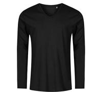 Promodoro Herren V-Ausschnitt T-Shirt langarm - Promodoro X.O. 1460 L schwarz