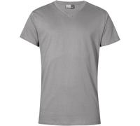 Promodoro Herren V-Ausschnitt T-Shirt - Promodoro Premium 3025 4XL hellgrau