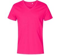 XO1425 X.O by Promodoro Herren V-Neck T-Shirt Kurzarm Bright Rose M