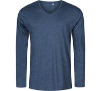 XO1460 X.O by Promodoro Herren V-Neck Langarmshirt Heather Navy M