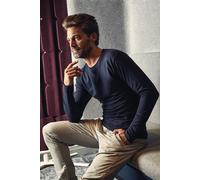 PROMODORO Langarm-T-Shirt Mens Premium Gr.M navy