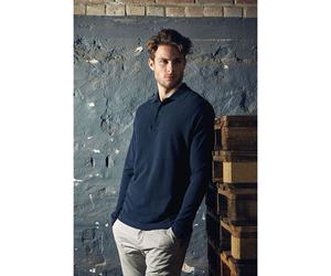 promodoro® Men’s Heavy Polo LS, schwarz, Größe S (Arbeitshemd & Arbeitsshirt)