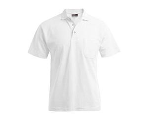 Promodoro - Men´s Heavy Polo Pocket White - Gr. - S