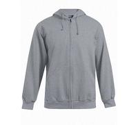 Promodoro - Men´s Hoody Jacket 80/20 Sports Grey (Heather) - Gr. - XL