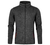 Promodoro - Men´s Knit Jacket Workwear Heather Graphite - Gr. - 5XL