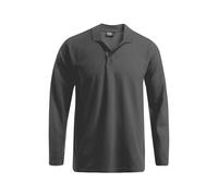 PROMODORO MEN’S LONG SLEEVE HEAVY POLO S STEEL GRAY