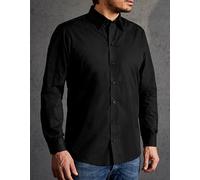 Promodoro - Men´s Poplin Shirt Long Sleeve Black - Gr. - 5XL