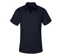 Promodoro - Men´s Poplin Shirt Short Sleeve Navy - Gr. - 5XL