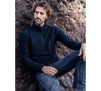 Promodoro Men´s Recycled Fleecepullover bis 5XL Troyer Pulli mit Viertelreißverschluss White 5XL