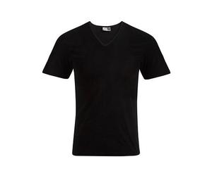 Promodoro - Men´s Slim Fit V-Neck-T Black - Gr. - 4XL