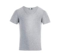 Promodoro - Men´s Slim Fit V-Neck-T Sports Grey (Heather) - Gr. - 3XL