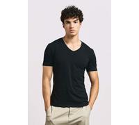 E3082 Promodoro Herren V Ausschnitt T-Shirt Figurbetont Kurzarm Black L