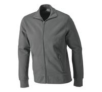 Promodoro Herren-Sweatjacke Stehkragen Stahlgrau Größe L