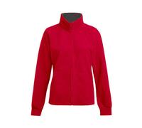 Promodoro - Women´s Double Fleece Jacket Red - Gr. - M
