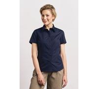 E6305 Promodoro Damen Poplin Bluse Kurzarm Navy XXL
