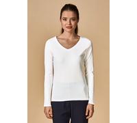 XO1560 X.O by Promodoro Damen V-Neck Langarmshirt White XL