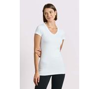 E3087 Promodoro Damen V Ausschnitt T-Shirt Lang Figurbetont White 3XL