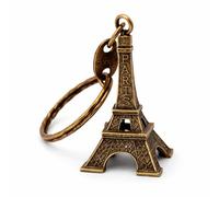 Promotech Eiffelturm Schlüsselanhänger Frankreich Paris - Handgefertigter Schlüsselanhänger aus Bronze, Souvenir und Geschenkidee
