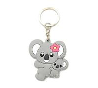 Promotech Liebenswerter Koala-Mama und Baby Schlüsselanhänger aus Gummi: Eine Umarmung in Miniaturform für Mädchen und Frauen│Schlüsselanhänger│Koalabär│Geschenk│Liebe│Mädchen│Frauen