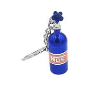 Promotech NOX Nitrous Oxid Tank Schlüsselanhänger - Realistisches Motorsport Design aus Metall - Erhältlich in Rot, Grün, Blau und Silber für Auto-Enthusiasten und Geschenkidee (Blau)