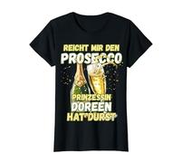 Prosecco TShirt Spruch JGA Shirt Vorname Doreen Damen T-Shirt