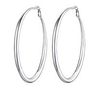 PROSTEEL Creolen aus chirurgischem Edelstahl 80 mm große Runde Ohrringe Hoop Ohrringe trendige Kreolen Schmuck Accessoire für Weihnachten