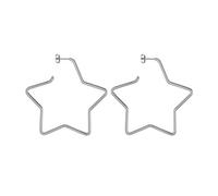 PROSTEEL Stern Creolen Ohrringe 60mm groß Ohrringe für Damen Mädchen Edelstahl Große Kreolen Stern Ohrstecker Ohr Piercing Schmuck Accessoire für Party Weihnachten
