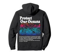 Protect Our Oceans Save Our Oceans World Ocean Day On Back Pullover Hoodie