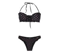 True Black Protest Xanthe Bandeau Bikini Schwarz M Damen
