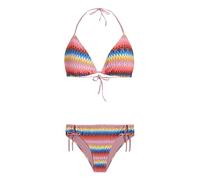 Protest PRTRIVER 23 Damen Triangel Bikini bunt gestreift (PalaceBlue), 36
