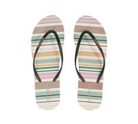 Protest W Prttoucan Slaps Gestreift-Pink - Leichte Bequeme Damen Zehentrenner Sandale, Größe EU 42-UK 8 - Farbe Duskyros