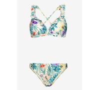 Protest PRTAMBESIA triangle bikini B&C sunny dark yellow weiß, 40B