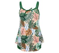 Prothesen Bikini Konservativer Zweiteiliger Tankini-Badeanzug für Damen in Übergröße mit hoher Taille und hoher Taille Bikini 38 B (A, XL)