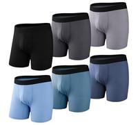 PROTIUM Herren Boxer Briefs Gestreift, Weiche Unterwäsche, 6er-Pack
