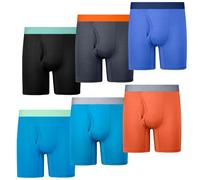 PROTIUM Jungen Boxershorts, Leichte Pflanzenfaser-Unterwäsche, 6er-Pack