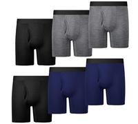 PROTIUM Jungen Boxershorts, Leichte Pflanzenfaser-Unterwäsche, 6er-Pack