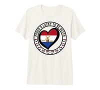 Proud and Lucky to Be Dutch I Love Netherlands Flagge Grafik Premium T-Shirt
